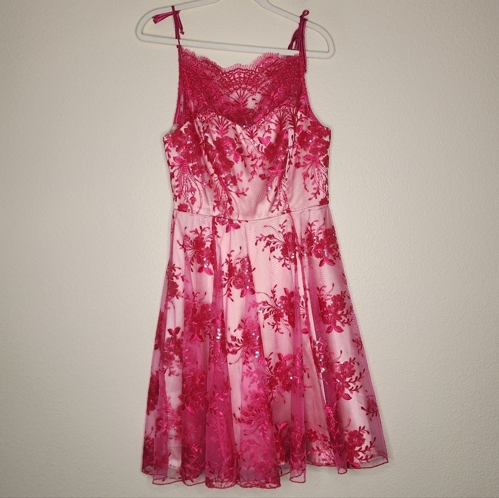 Anthropologie Eva Franko Pink Dress 6 - Picture 2 of 6